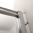 Single Sliding Bypass Shower Door, Tempered Glass Enclosure