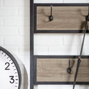 Rustic X-Back Hall Tree With Bench