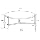 Tandi - Round Faux Marble Table