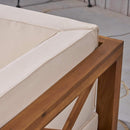 Brava - X Back Loveseat - Beige