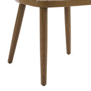 Mid Century Modern Dining Chair With Ergonomic Backrest