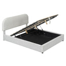 Upholstered Platform Bed With Hydraulic Storage System