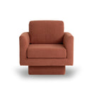 360° Modern Swivel Accent Chair Round Armchair, Thick Padded Single Lounge Sofa Upholstered Comfy