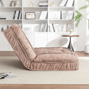 Upholstered Human Dog Bed And Pets, Bean Bag Floor Sofa With Massage Pillow, 5 Adjustable Positions & 2 Soft Pillows