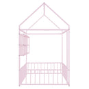 House Frame With Fence And Shelves