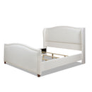 Carmen - Upholstered Wingback Panel Bed Frame