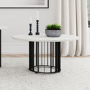Haven - Round Genuine White Marble Top Table