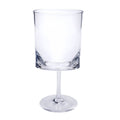 Leadingware Oval Halo Plastic Wine Glasses (Set of 4)