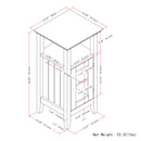 Acadian - Floor Storage Cabinet - Pure White