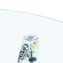 Modern Round Glass Coffee Table With Tempered Glass