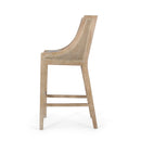 Celestiality - Upholstered Barstool With Cane Webbing Backrest (Set of 2)