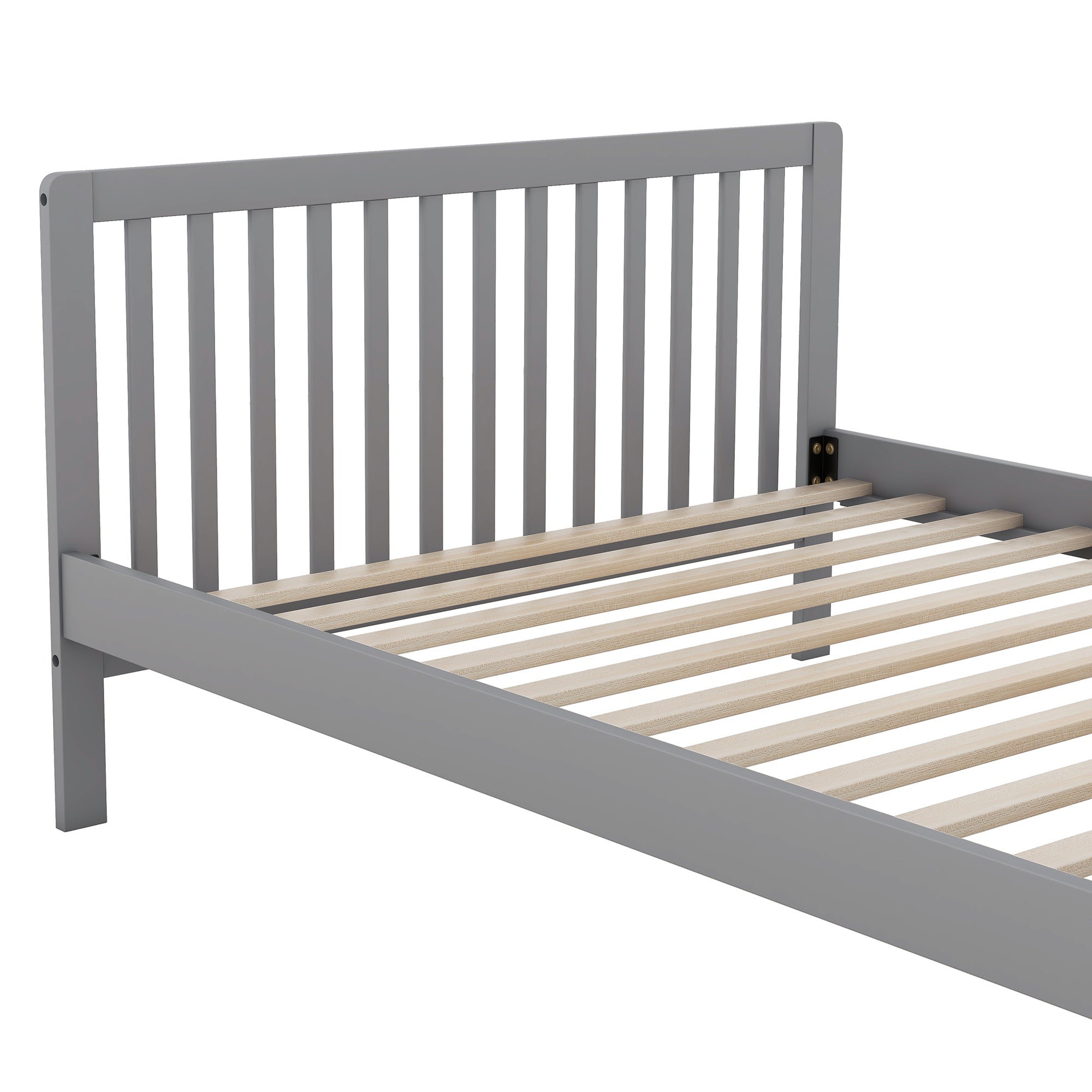 Convertible Crib/Full Size Bed with Changing Table, Gray - Atlantic Fine Furniture Melbourne FL