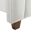 Addison - King Tufted Panel Bed Frame - Cloud White
