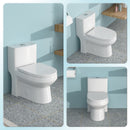 1 Piece Toilet For Bathroom, Dual Flush 1.1 / 1.6 Gpf, Soft Closing Seat - White