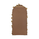 Full Length Arched Wall Mirror With en Leaf Accents Decorative Mirror For Living Room Bedroom - Gold