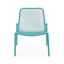 Outdoor Iron Chair With Mesh Design