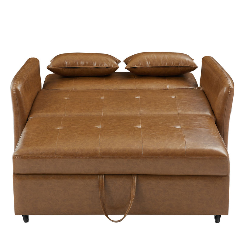 Convertible Sleeper Bed, Adjustable Oversized Armchair With 3 USB Ports