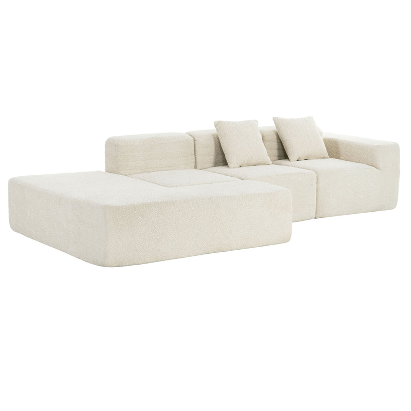 Sectional Sofa Full-Compressed Sofa Couch Free-Combined Sofa For Living Room