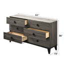 Avantika - Dresser - Faux Marble & Rustic Gray Oak - Atlantic Fine Furniture Inc