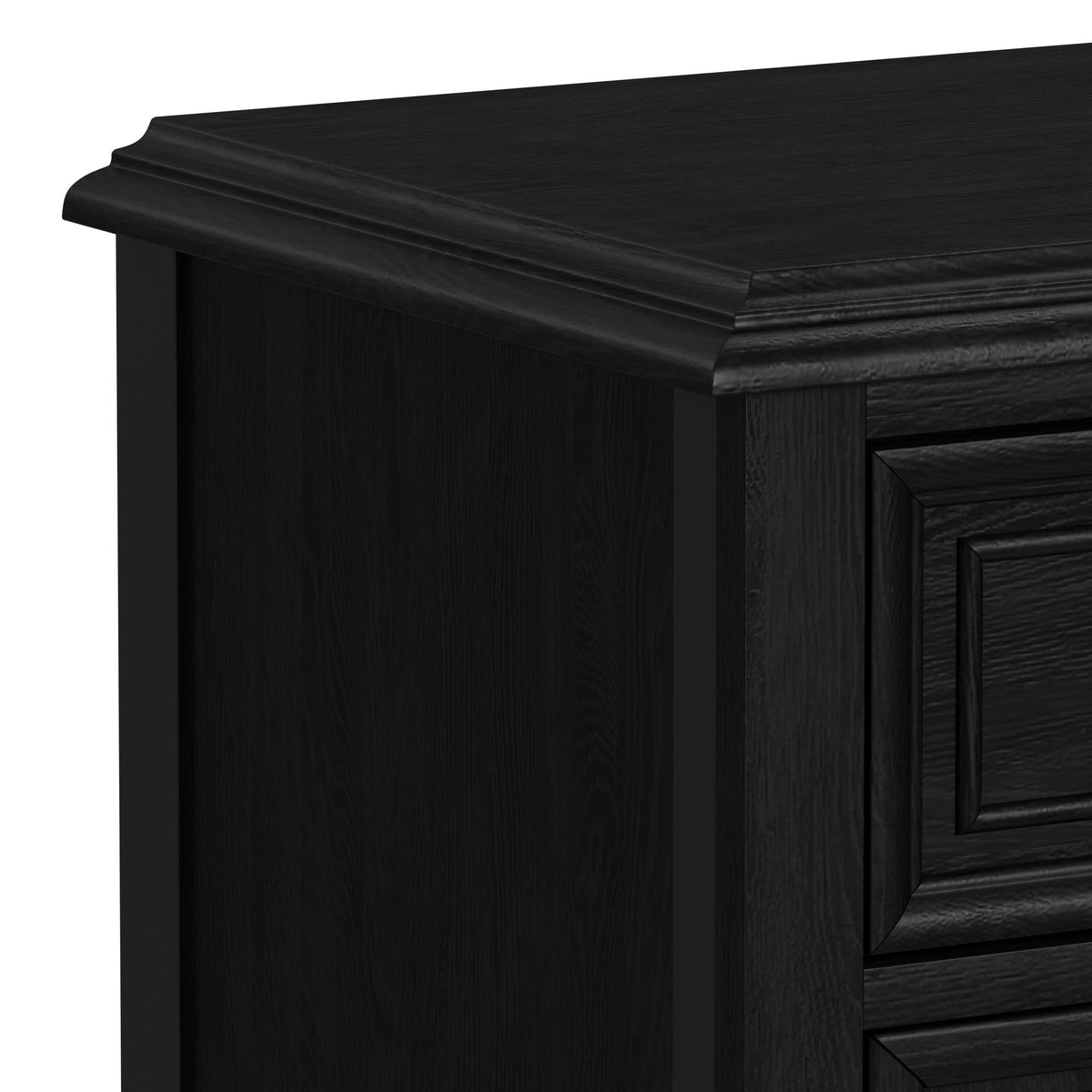 Heritage Sleigh Bedroom Set in Black by Elements International, view 20