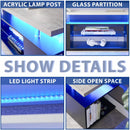 TV Stant With LED And Large Side Cabinet