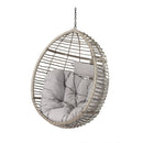 Hanging Basket Chair With Metal Frame And Seat Cushion