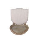 Elegant Dining Chair Set With Cane And Fabric Upholstery