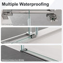 Frameless Single Sliding Shower Door With Clear Tempered Glass