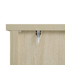 Hollowed Out Cabinet With 2 Door 3 Drawers, American Furniture, Suitable For Bedroom, Living Room, Study - Natural