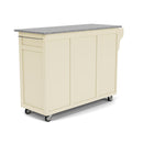 Create-A-Cart - 4 Doors Kitchen Cart - Gray Granite Top