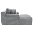 Modern Full Compressed Chaise Lounge Sofa Bed With Removable Pillows