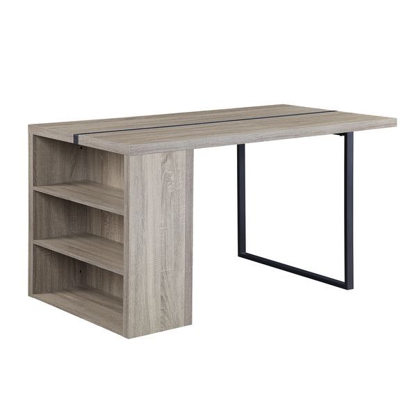 Patwin - Dining Table - Gray Oak & Black Finish - Atlantic Fine Furniture Inc