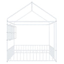 House Frame With Fence And Shelves