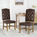 Elegant Dining Chair With Button Tufted Design