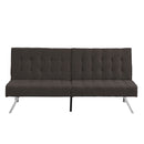 Modern Sofa Bed With Wood Frame And Stainless Legs