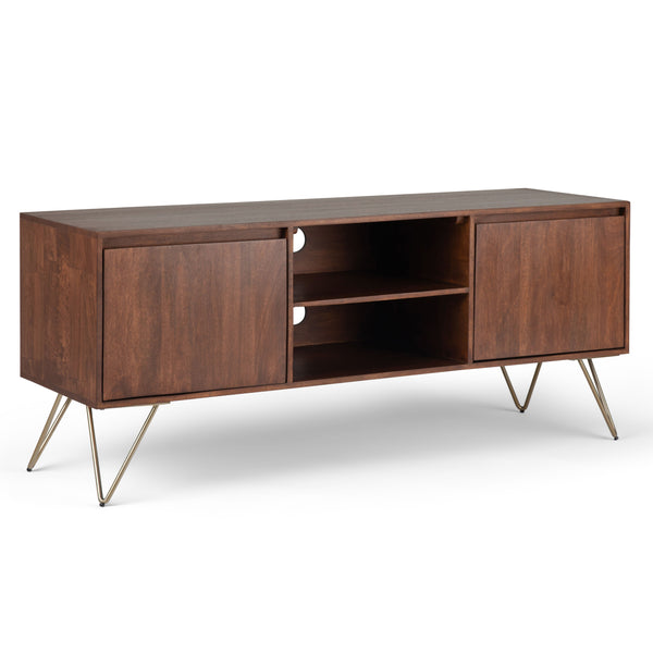 Hunter - TV Media Stand - Umber Brown Stain