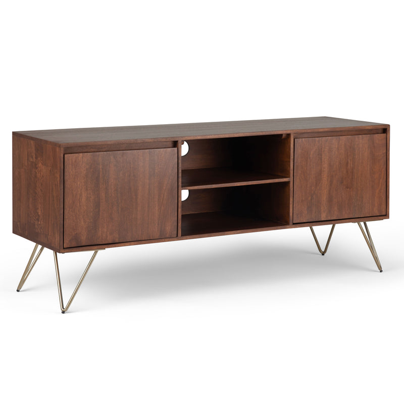 Hunter - TV Media Stand - Umber Brown Stain