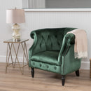 Celestialis - Upholstered Club Chair With Tub Design And Rolled Recessed Armrests