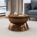 Sparling - Modern Iron Hourglass Coffee Table