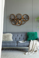 SerethaLeaf Wall Decor - Gold