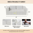 3 Seat Folding Floor Couch & King Size Bed Mattress