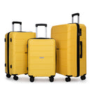 Hardshell Suitcase Spinner Wheels Lightweight Durable Suitcase With Tsa Lock, 3 Piece Set