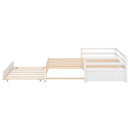 Twin or Double Twin Daybed with Trundle,White