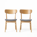 5 Piece Dining Set With Table And Upholstered Chairs