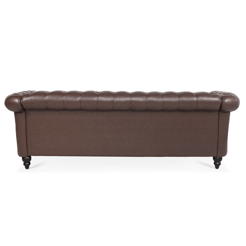 Rolled Arm Chesterfield 3 Seater Sofa