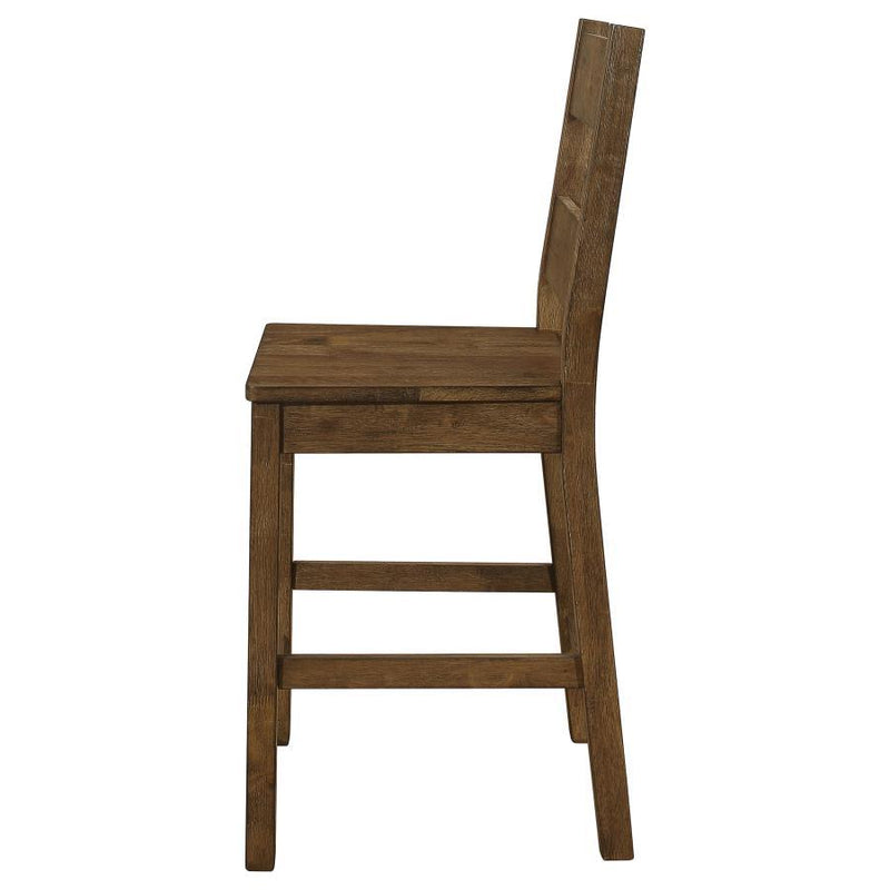 Coleman - Wood Counter Chair (Set of 2) - Rustic Golden Brown - Atlantic Fine Furniture Inc