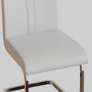 Modern Dining Chairs With Padded Seat, High Back