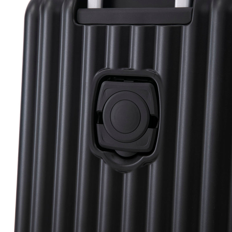 20" / 24" / 28" 3 Pieces / Set Spinner Wheel Luggage, Carry On Suitcase, With Cup Holder & USB Port & Phone Holder
