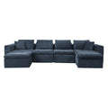 Modern Minimalist Cloud Sectional Couch With Comfy Chaise, U Shaped Modular Sofa