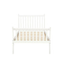 TOPMAX Platform Bed Frame Mattress Foundation with Wood Slat Support, Twin (White)